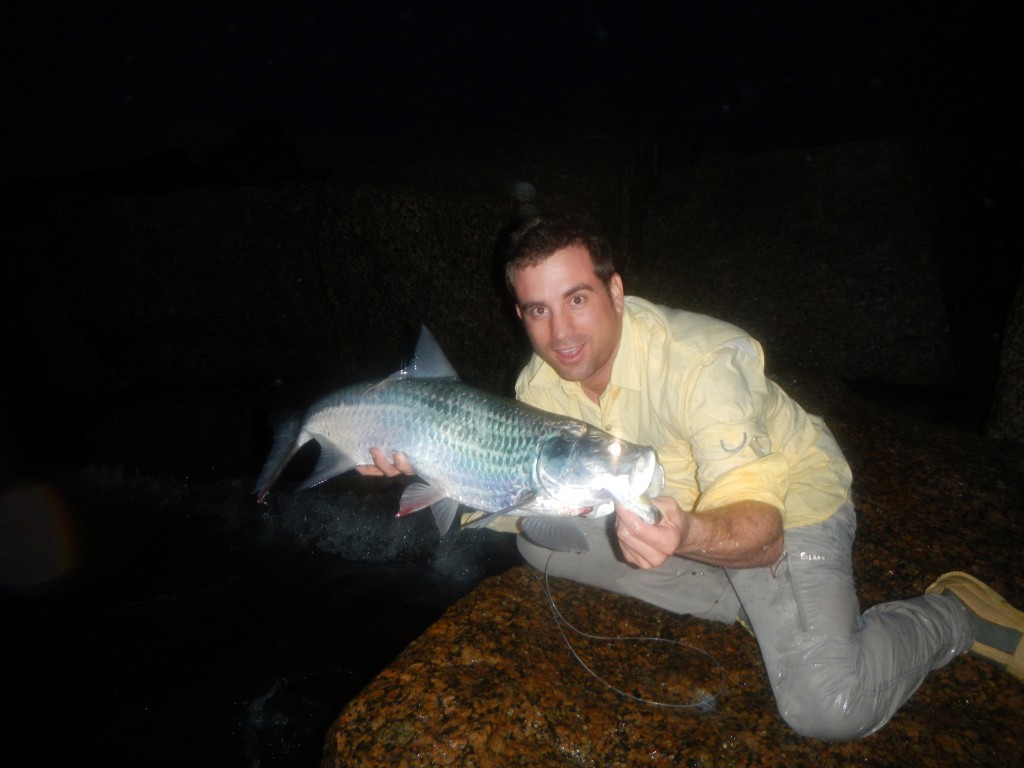 Nate's first tarpon on fly