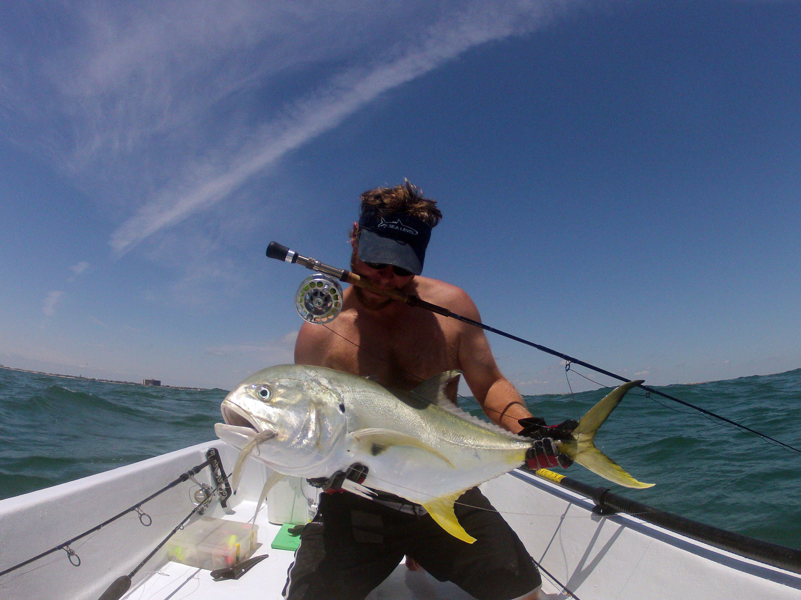 Donkey Jack Crevalle on the Fly - Kenjo Fly Fishing Charters