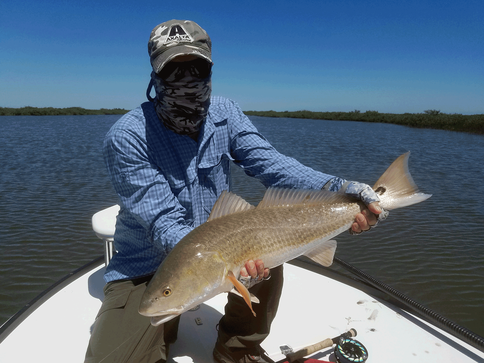 Performance Fish Texas Flag Redfish/Trout in Miramar Size: M