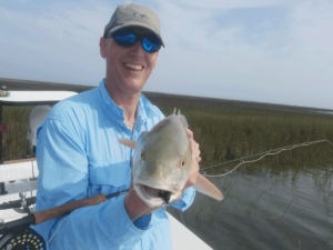 redfish, drum, fly fishing, port aransas, texas, coast, guide, saltwater, charter, airflo, sims, hatch, beavertail, marsh, spartina, grass, sunrise, mullet, crab, shrimp, fly only, catch and release