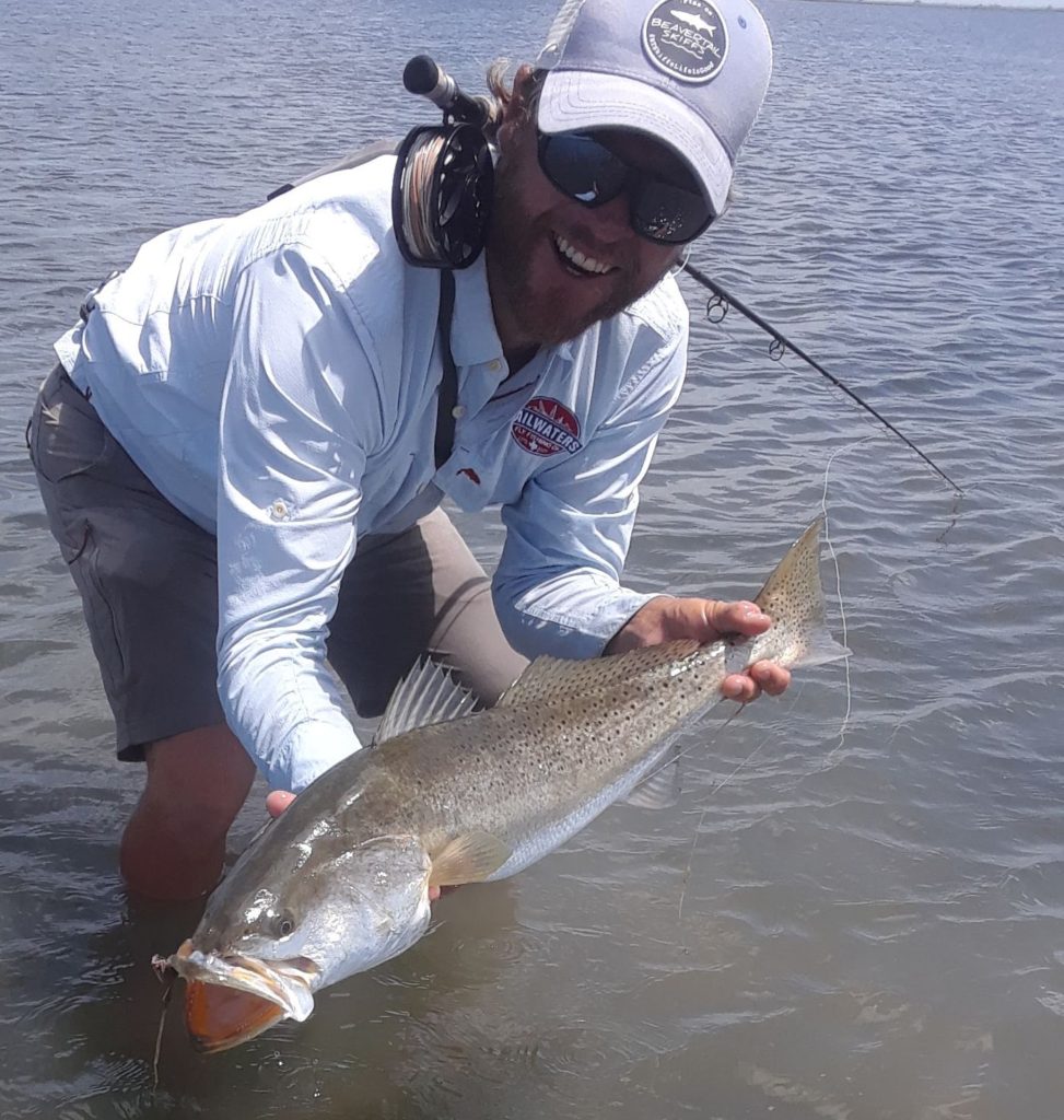 trophy, trout, speck, speckled, seatrout, gator, fly, fishing, laguna, madre, corpus, christi, port aransas, rockport, pass, beavertail, skiff, hatch, outdoors, guide, charters, trips, spring, 2020, baffin, bay, redfish, black, drum, red,